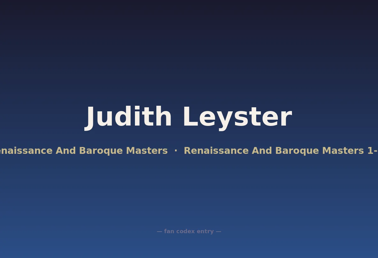 Judith Leyster
