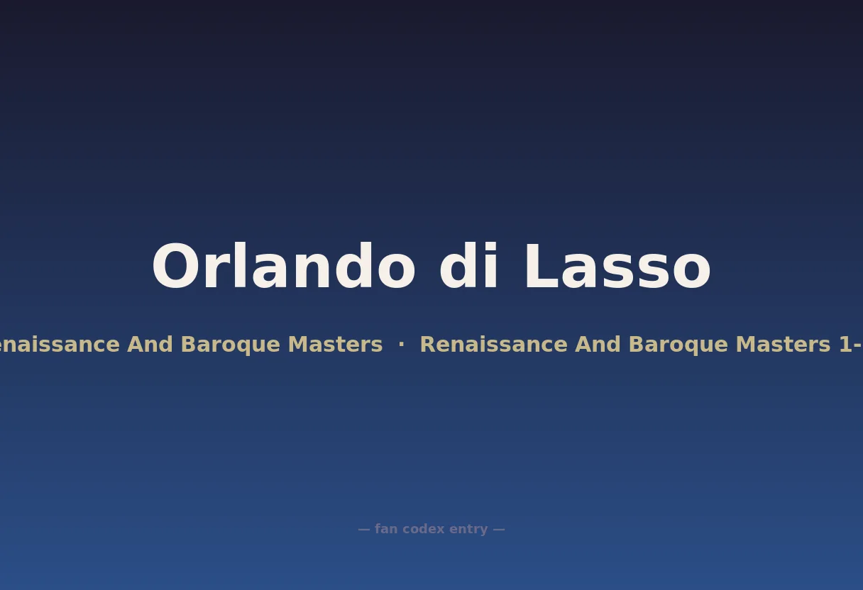 Orlando di Lasso